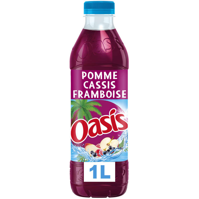 Oasis Apple Blackcurrant Raspberry Flat Fruit Drink 1L Bottle