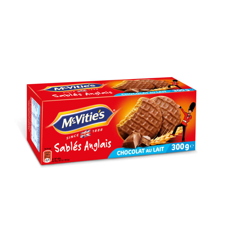 Mc Vitie's Milk Chocolate Shortbread Biscuits 300g