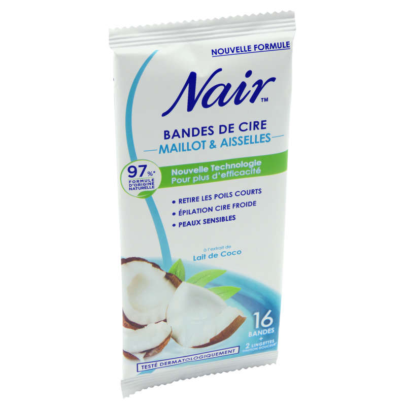 Nair Bandes Cire Froide Coco 12/16 Std