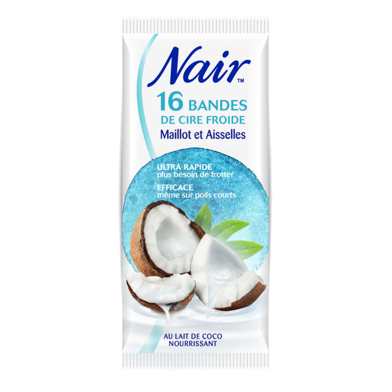 Nair Bandes Cire Froide Coco 12/16 Std