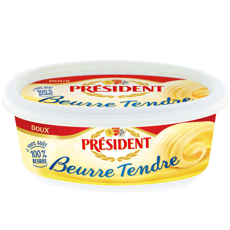 Président Beurre Tendre Doux Beurrier 250G