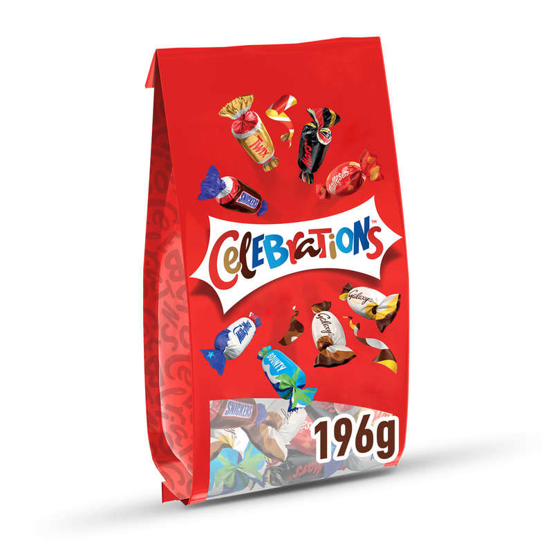 Célébrations Assortiment de chocolats au lait fourrés de biscuit 196g