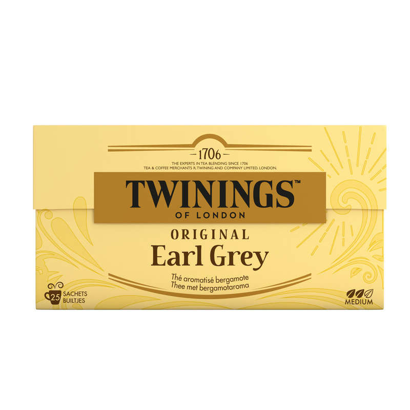 Twinings Thé Original Earl Grey 25 Sachets 50g