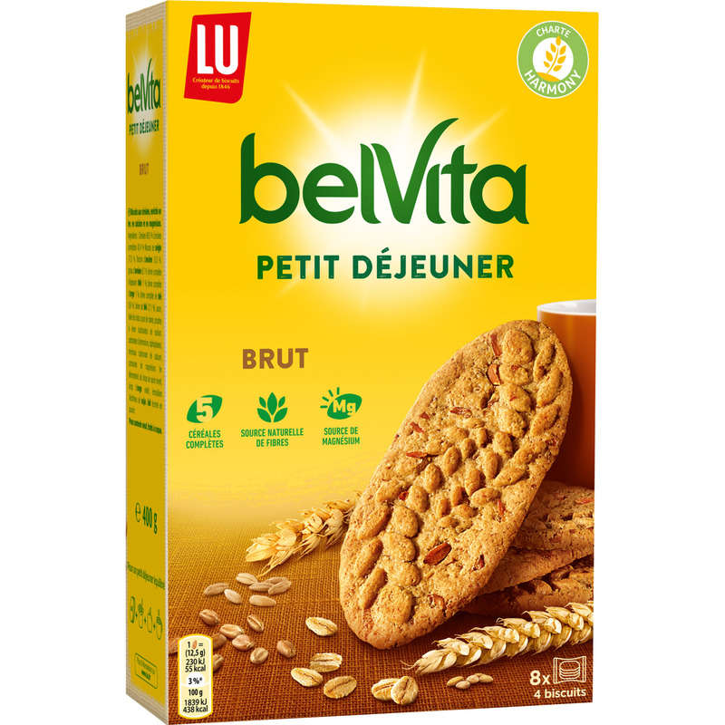 Lu Belvita Petit Déjeuner Biscuits Brut 400g