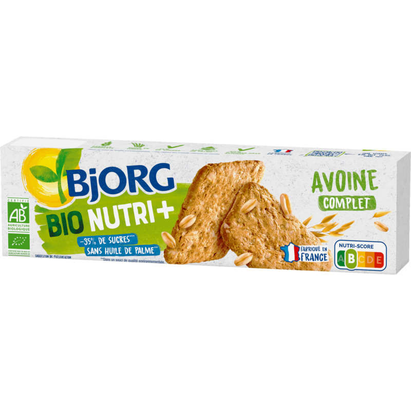 Bjorg Biscuit avoine nature bio 130g