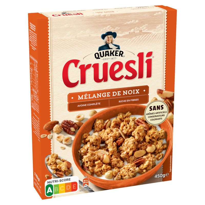 Quaker Cruesli Céréales Mélange De Noix 450 G