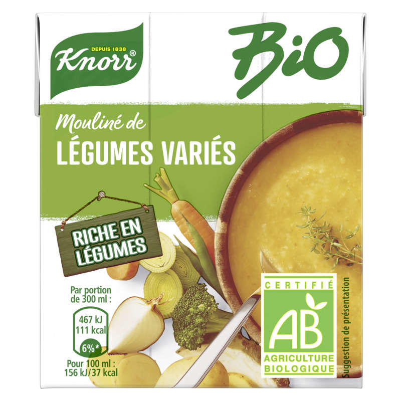 Knorr Organic Vegetable Puree from the Vegetable Garden Brick 30cl