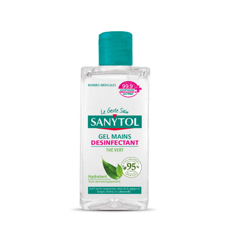 Sanytol Gel Mains Désinfectant, Thé Vert 75ml