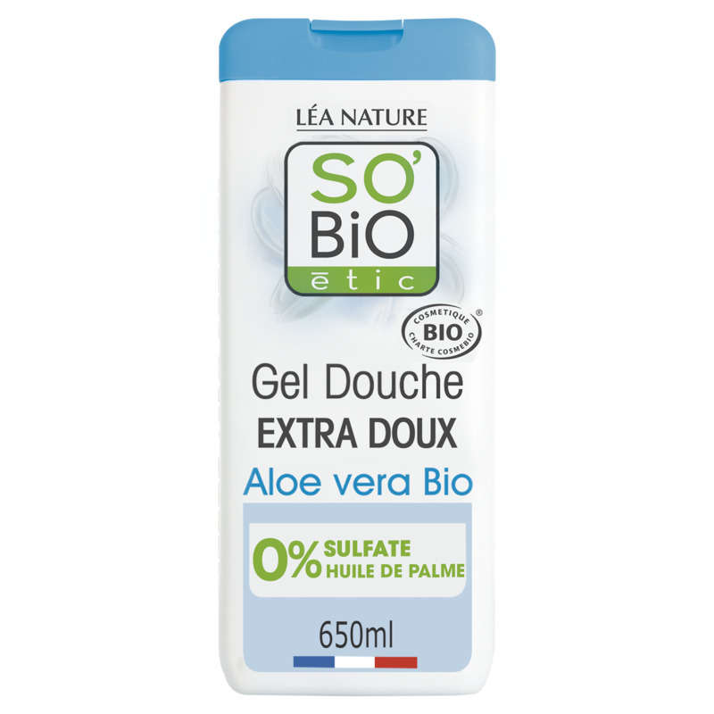 SO'BiO Étic Crème de douche Hydratante à l'Aloe Vera 650ml