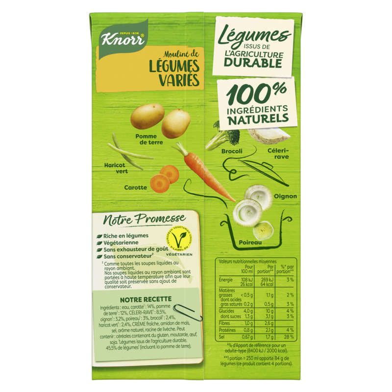 Knorr Mouliné de Légumes Variés 1L