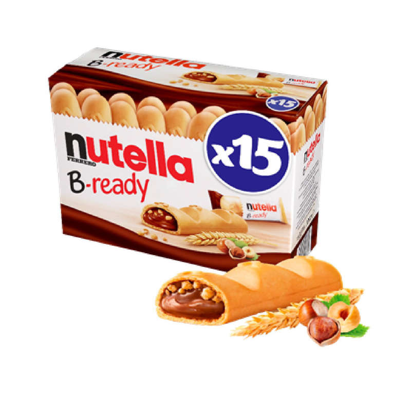 Nutella B-Ready Biscuits fourrés à la pâte à tartiner x 15 portions