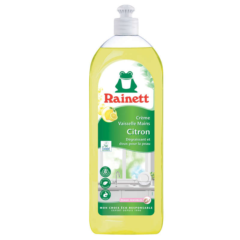 Rainett Ecological Hand Dishwashing Liquid Lemon Cream 750 Ml