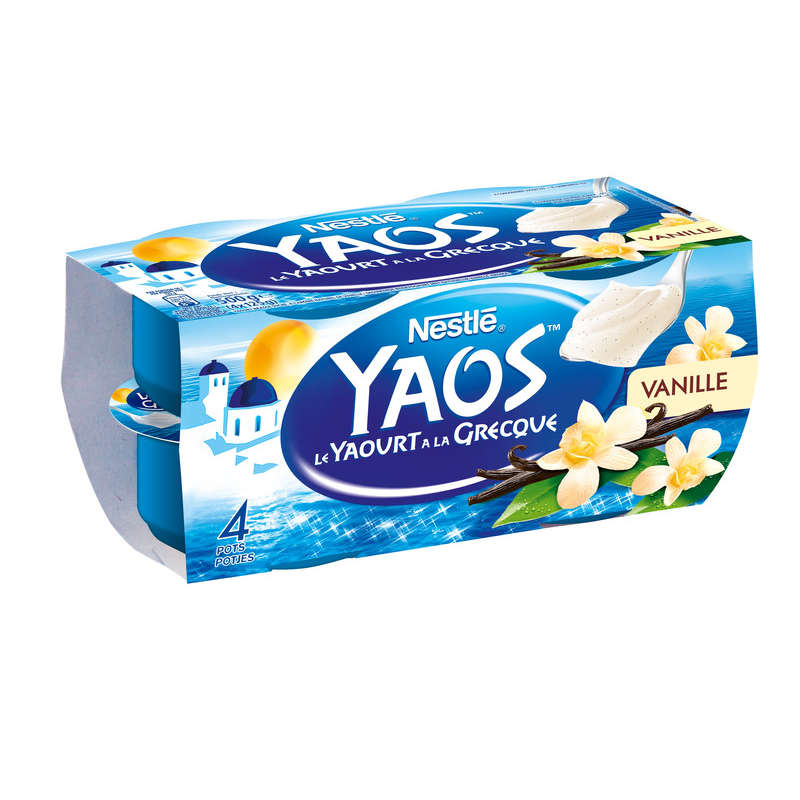 Yaos Greek yogurt vanilla 4x125g