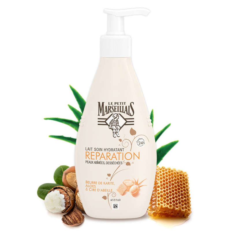 Le Petit Marseillais Lait Soin Réparation Peaux Abîmées, Desséchées 250ml