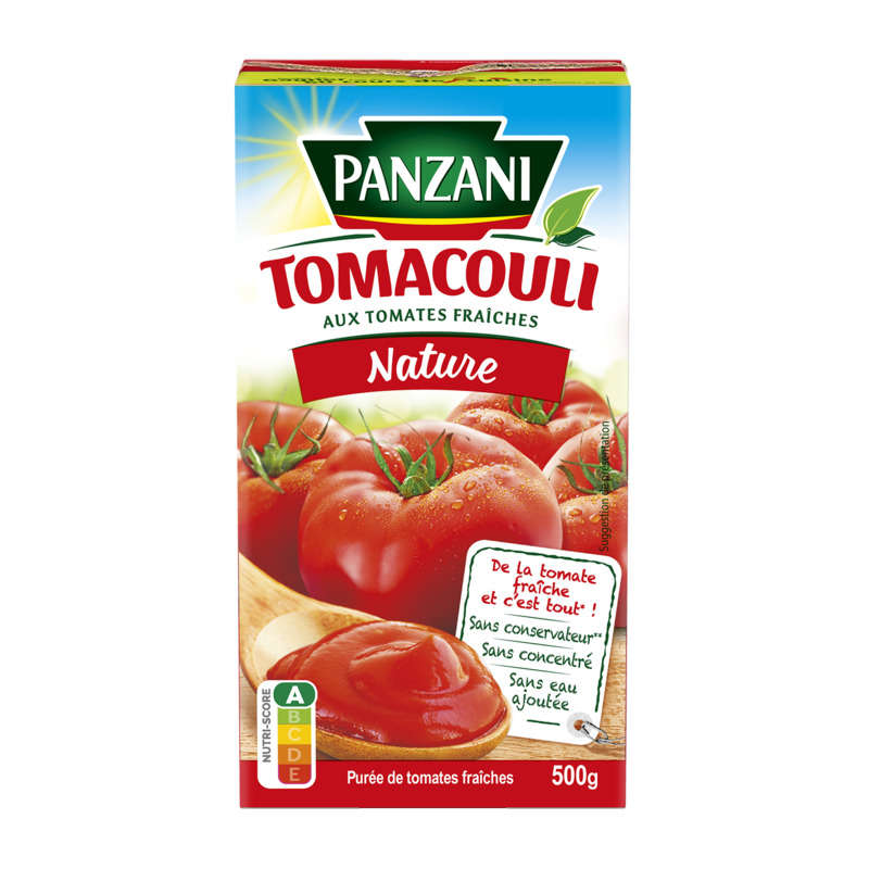 Panzani plain tomacouli sauce 500g