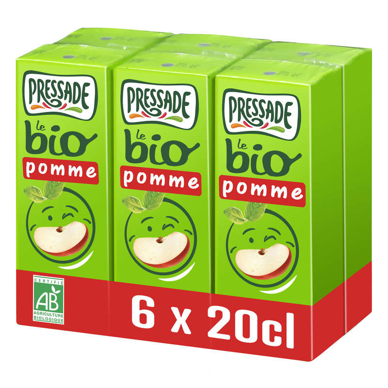 Organic apple nectar pressade, pack of 6x20cl