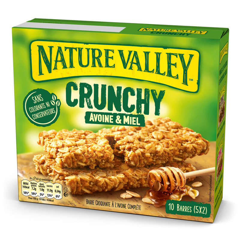 Nature Valley Barre De Céréales Crunchy Avoine & Miel 5X42G