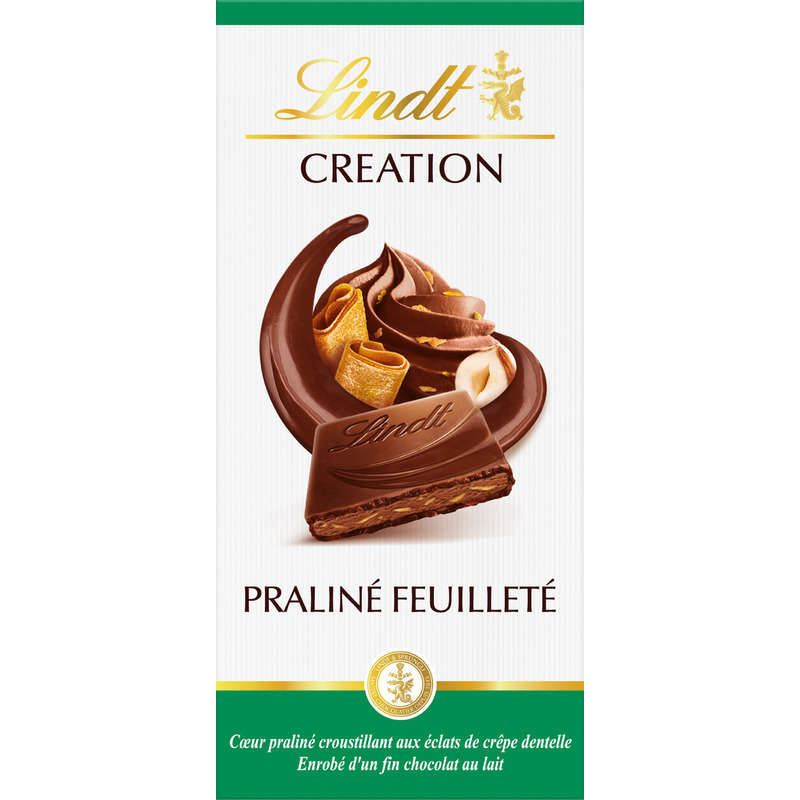 Lindt Création Chocolate Praline Flaky Bar 150g