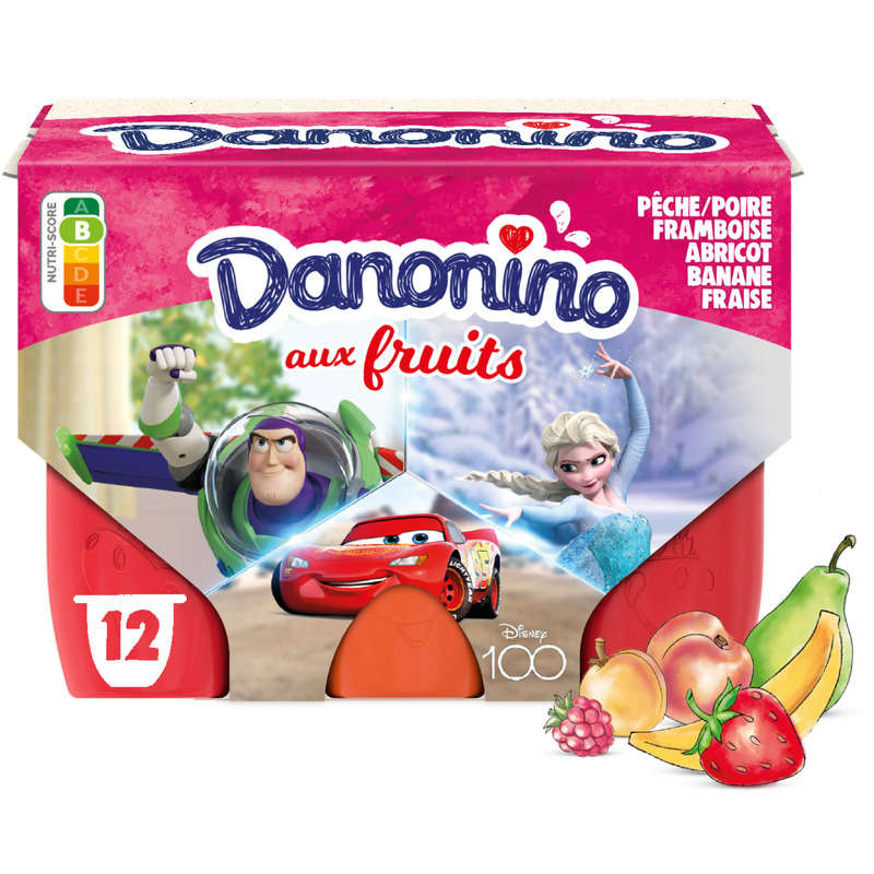 Danonino Petits suisses with fruits 12x50g