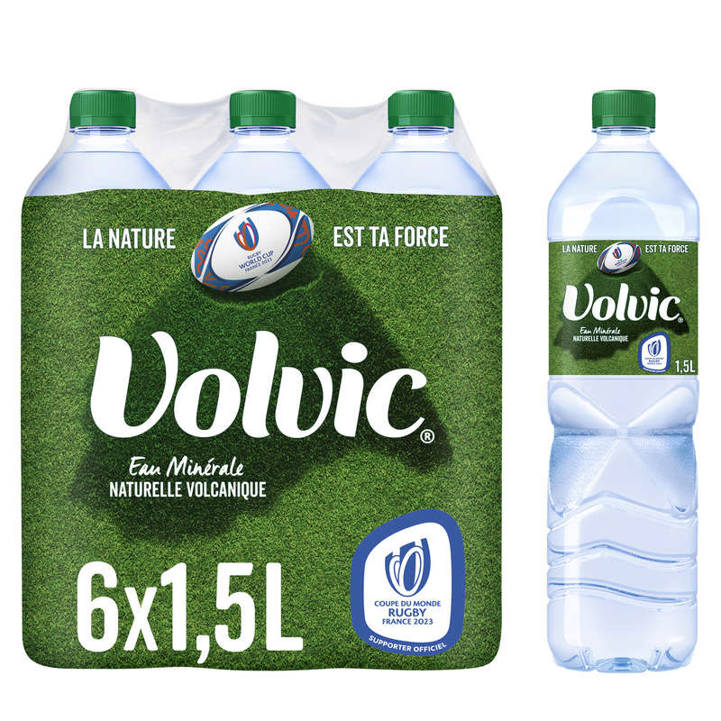 Volvic natural mineral water 6x1.5L