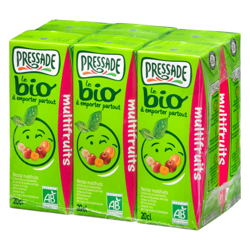 Pressade néctar multifruits bio le pack de 6x20cl