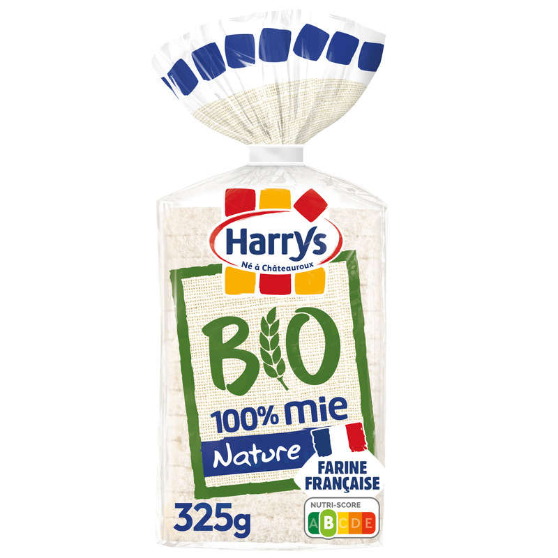 Harrys Pain de mie sans croute bio 325g