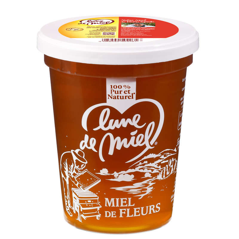 Lune De Miel Miel De Fleurs Liquide Pot Plastique 500g