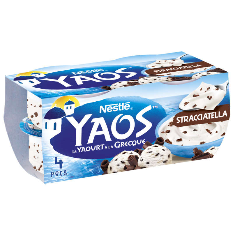 Nestlé Yaos Greek yogurt stracciatella 4x125g