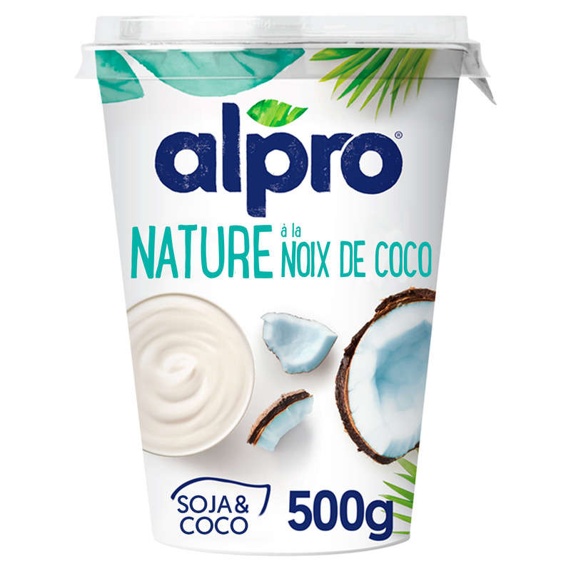 Alpro natural soy coconut vegetable dessert 500g