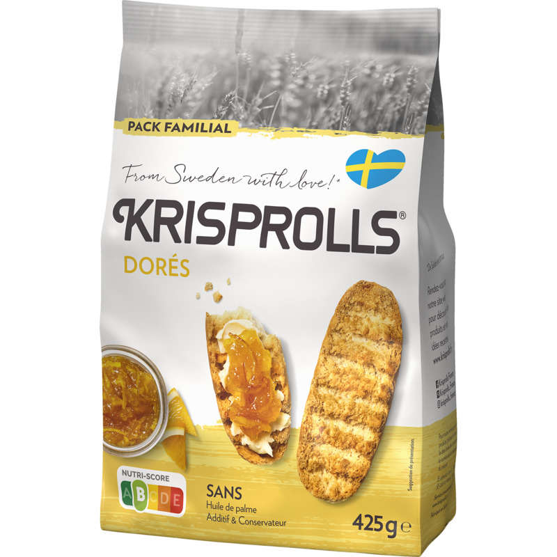 Krisprolls Golden Swedish Toasted Buns 425g