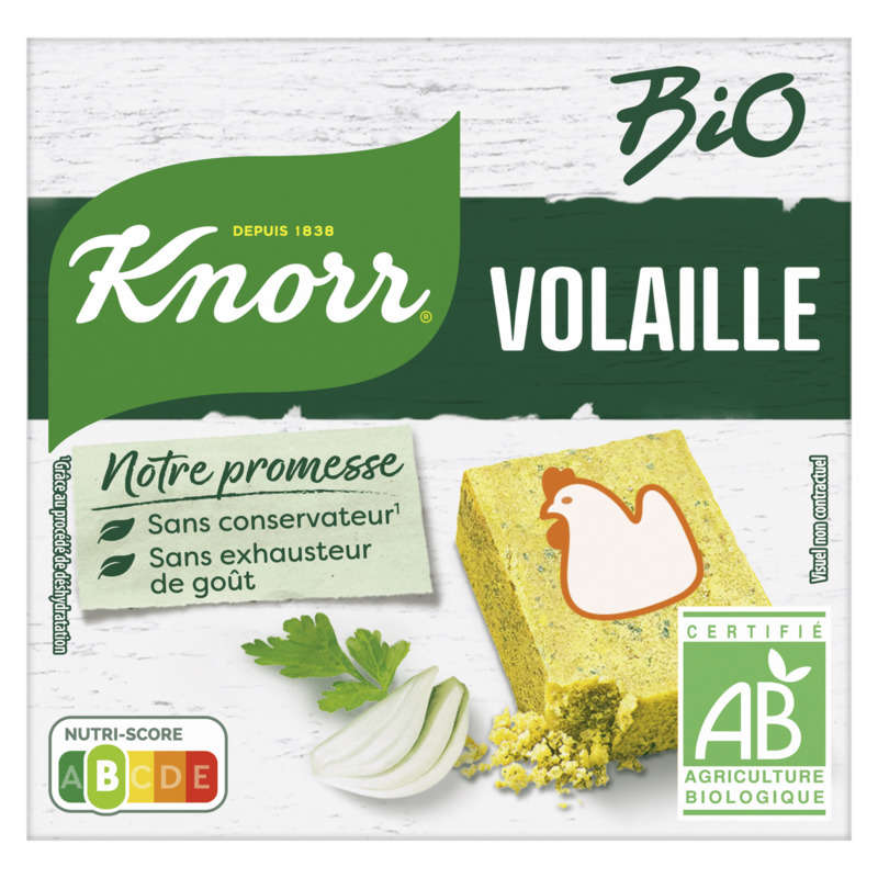 Knorr Organic Chicken Bouillon 6 Cubes 60g