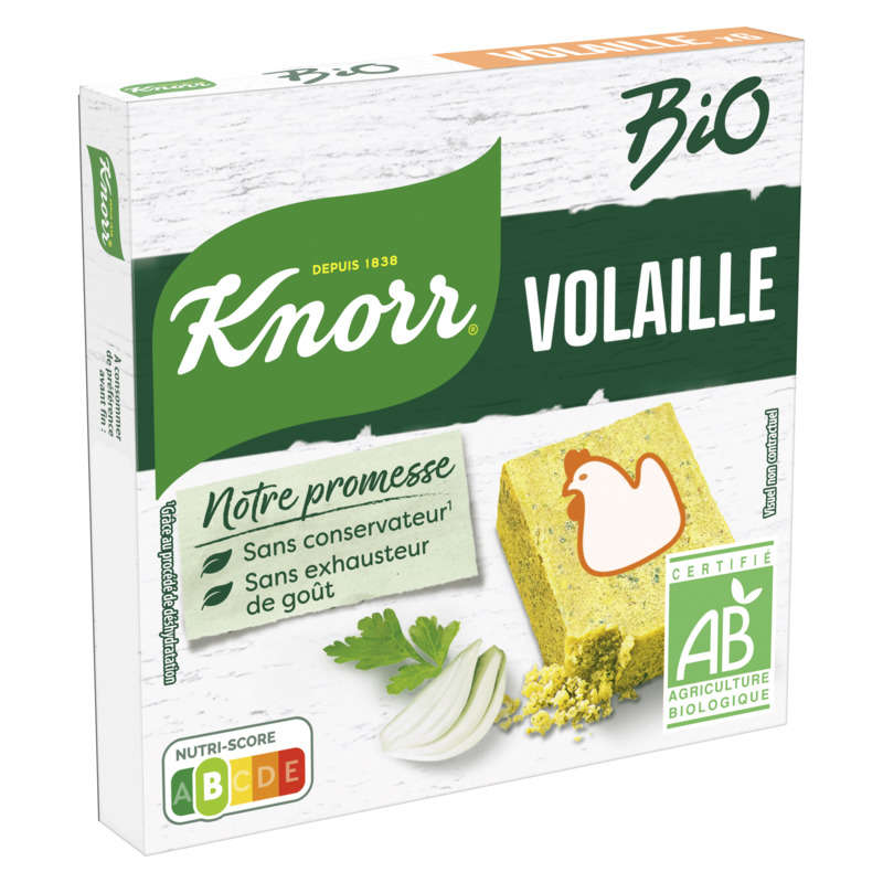 Knorr Organic Chicken Bouillon 6 Cubes 60g