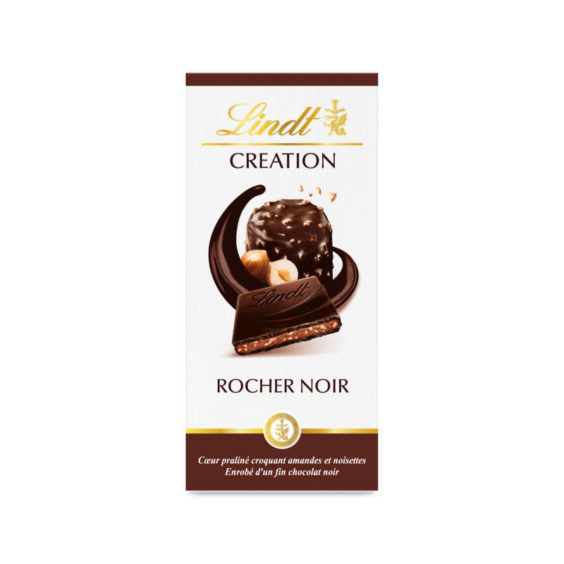 Lindt Creation Le Rocher Tablet - BLACK 150g