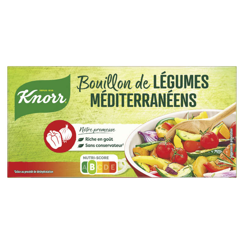 Knorr Bouillon Cube Légumes Méditerranéens 12 Cubes 132g