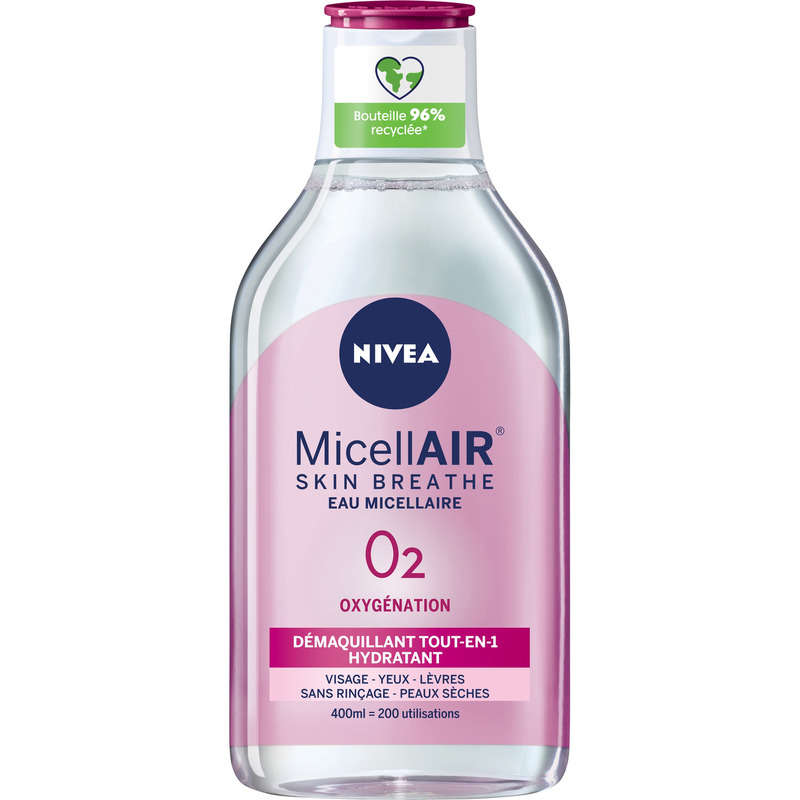 Nivea Eau Micellaire Démaquillante O2 Oxygénation 400ml