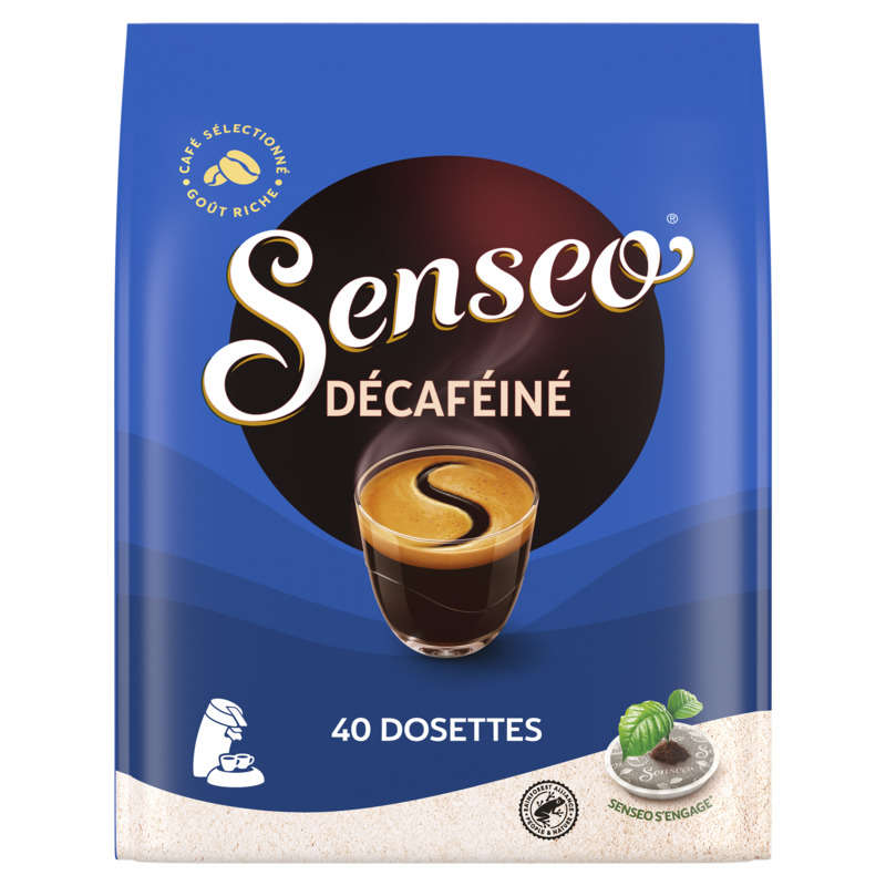 Senseo Café Décaféiné x40 dosettes 277g