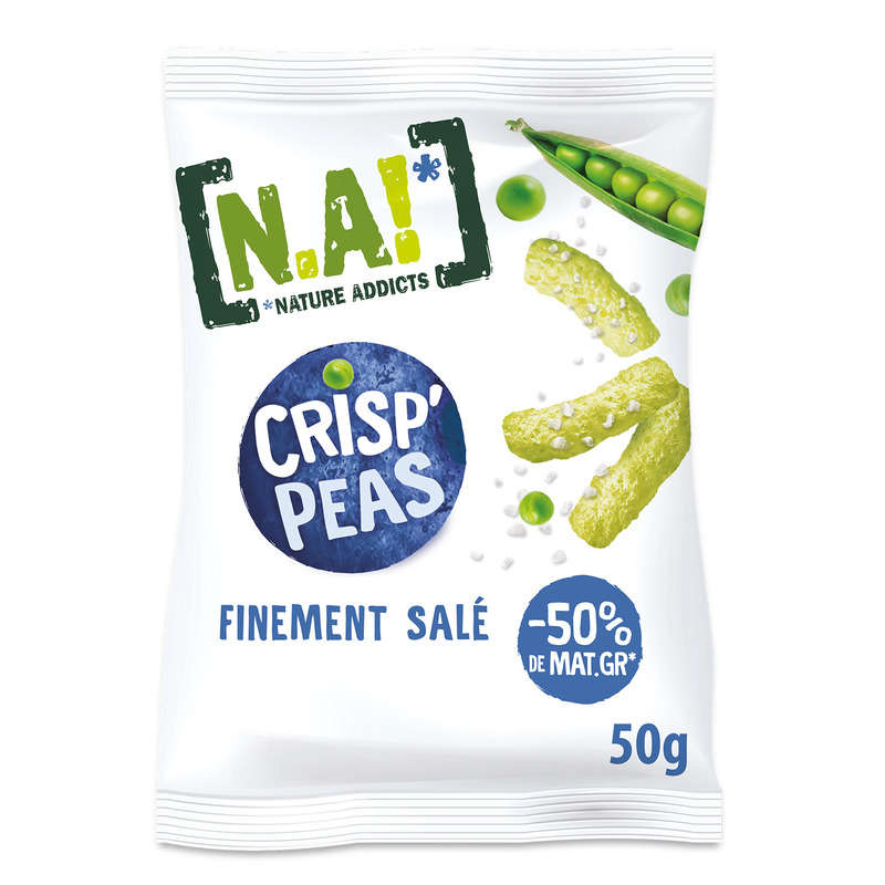 N.A! Cris'peas soufflés de petits pois sel de mer 50g