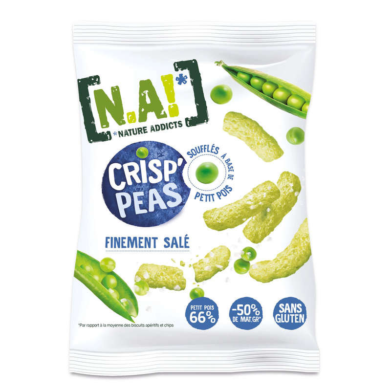 N.A! Cris'peas soufflés de petits pois sel de mer 50g