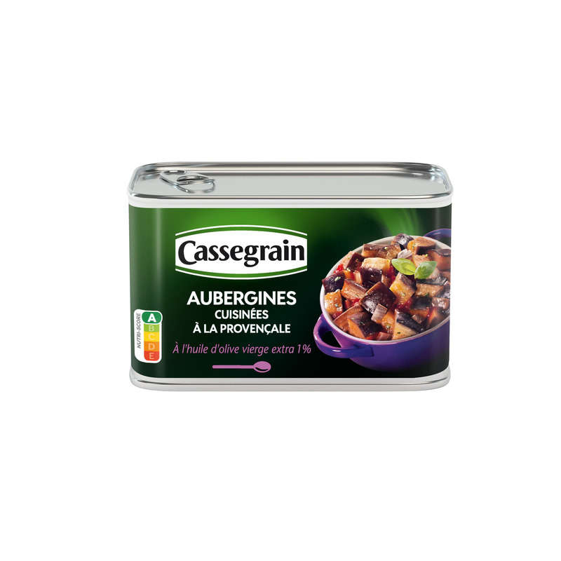 Cassegrain aubergines cooked Provençal style with extra virgin olive oil 375g