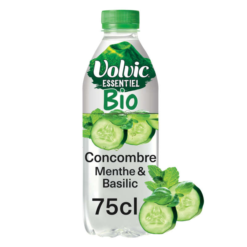 Volvic Essentiel Bio Concombre, Menthe & Basilic 75Cl