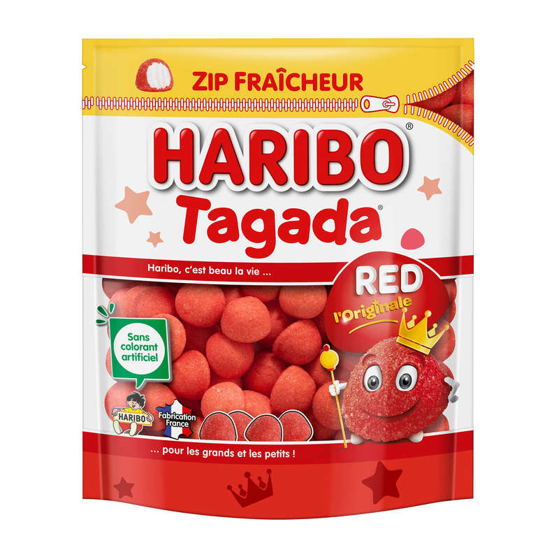 Haribo Bonbons Tagada Zip Fraîcheur 220g