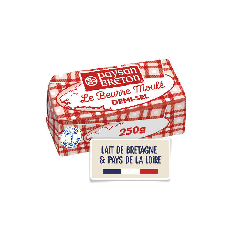 Paysan Breton Beurre Moulé Demi-Sel 250Gr