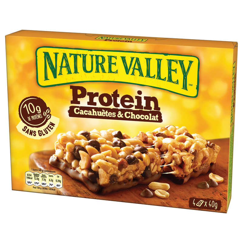 Nature Valley Barre De Céréales Protein Cacahuètes & Chocolat 40G