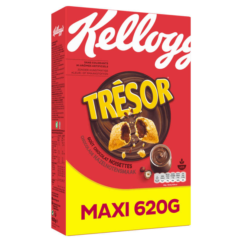 Kellogg's Céréales Trésor Chocolat noisettes 620g