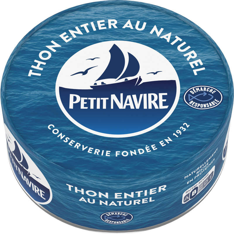 Petit Navire Thon naturel démarche responsable 185g