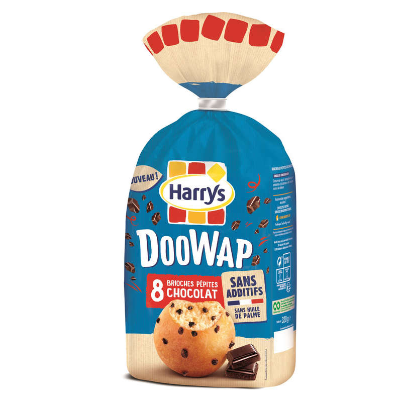 Doowap Brioches aux pépites de chocolat sans additifs x8