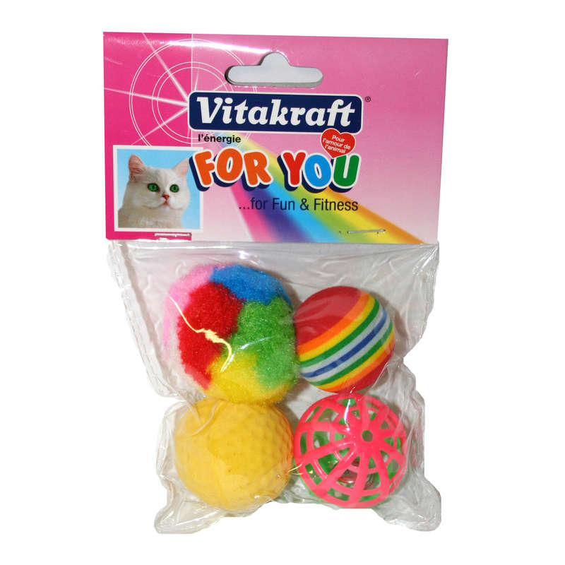 Vitakraft 4 Balles Assorties 4cm