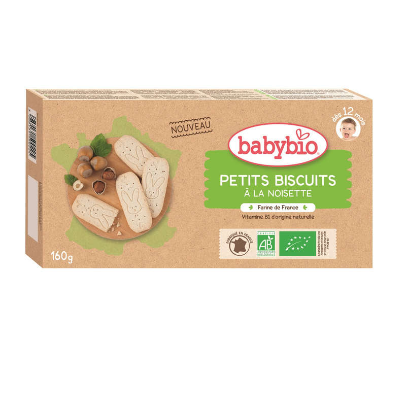 Babybio hazelnut biscuit 12m 160g