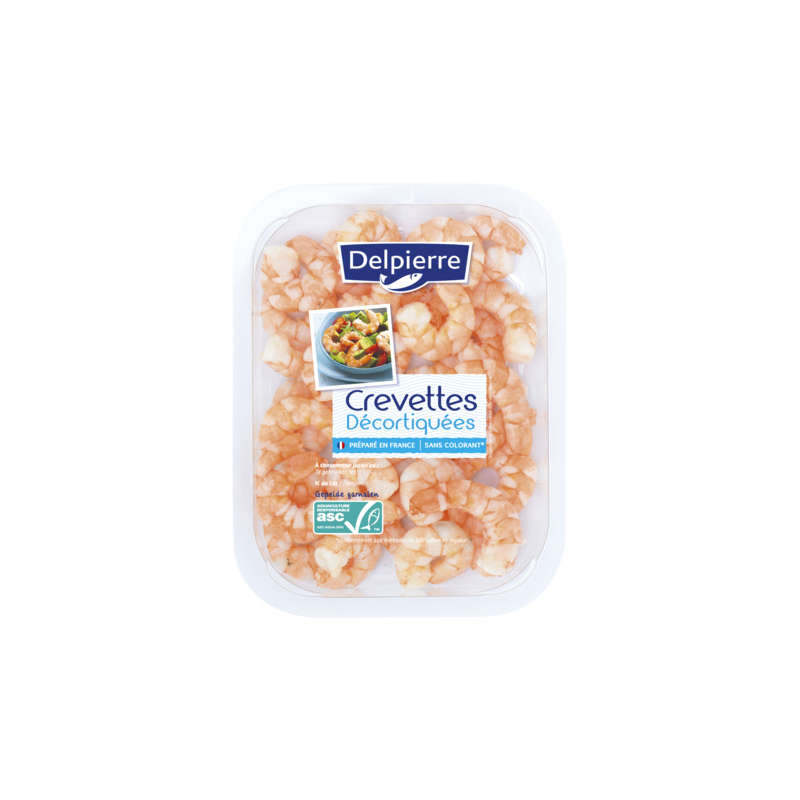 Delpierre Crevettes Décortiquées Cuites Réfrigérées 100G