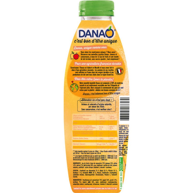 Danao Pêche Abricot 900ml